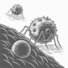 vector illustration of a fish