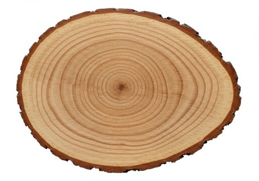 Close Up of a Wooden Tree Slice.