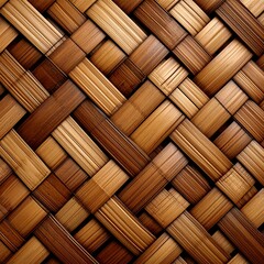 Intricate woven pattern of natural material