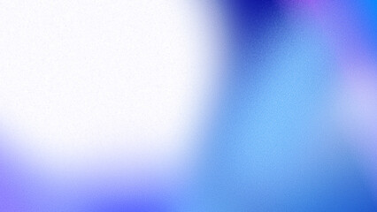 A trendy abstract background with a grainy gradient texture. A soft, blurry blend of navy, blue, and purple with a luminous white glow. A modern, noisy luminous wallpaper for posters and web design.