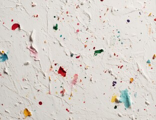 Abstract textured surface with colorful splashes
