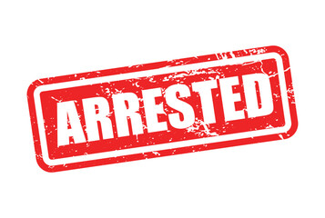 Arrested Grunge Stamp Vector Design