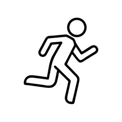 running man silhouette