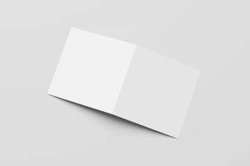 Blank Square Bifold Brochure