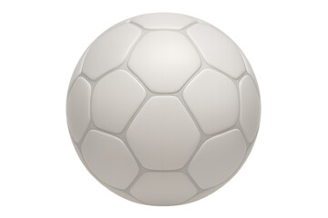Fototapeta premium Classic white soccer ball isolated on transparent background, studio shot