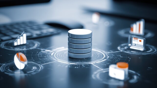 Detailed Visualization of KPIs Metrics Interconnected within a Financial Dashboard, Ideal for Business Presentations, Boosting Insightful Analysis and Decision Making.