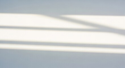 Natural shadows on a white background from the sunlight from windows