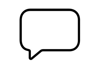 Naklejka premium Isolated transparent background speech bubble icon, conversation symbol