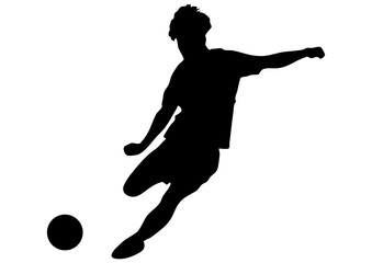 サッカー選手のシルエット21
