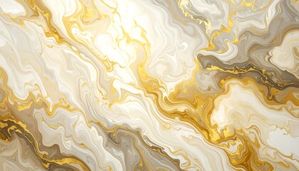Abstract marble-like design with gold accents