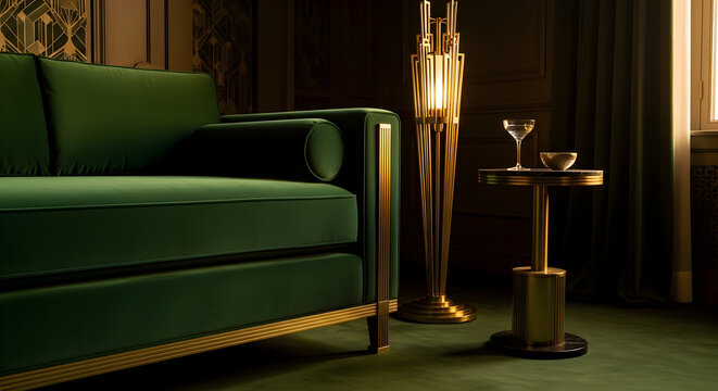 Elegant Home Interior with Decorative Furnishings and a Sophisticated Ambiance