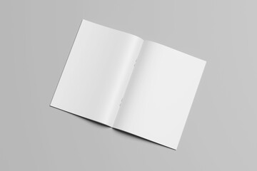 Blank A4 Catalog Brochure Open And Cover