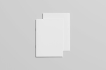 Blank A4 Catalog Brochure Open And Cover