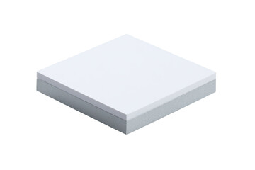 Fototapeta premium White square box on grey background, product display