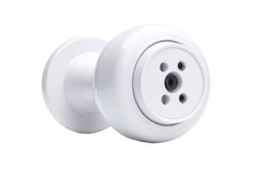 White spa jet isolated on black background