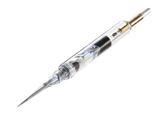 Fototapeta premium Clear, pointed medical device with internal components