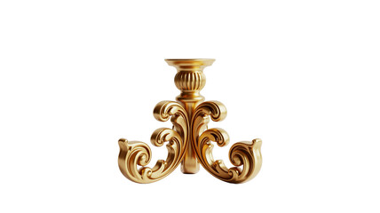 Elegant antique gold ornate candelabra decor for luxurious interiors