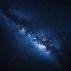 Night sky Milky Way galaxy cosmic dust,  astronomy background
