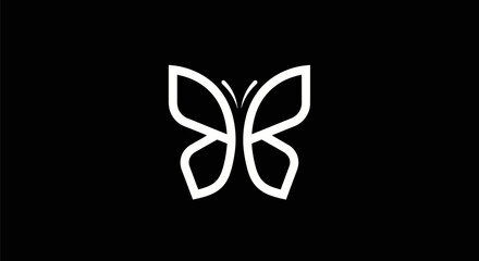 Elegant Butterfly Logo Design.