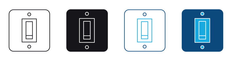 Electric switch icon set , vector illustration .