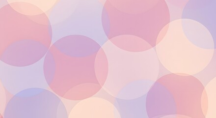 Abstract background featuring blurred circles in shades of pink, purple, and peach, soft and dreamy