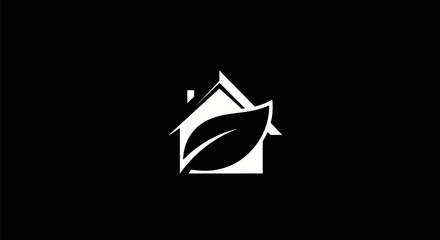 Fototapeta premium Eco-Friendly House Logo Design.