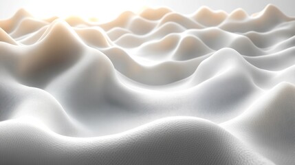White fabric waves, sunlit texture, background design, website banner