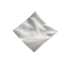 Naklejka premium White cloth square, adhesive backing
