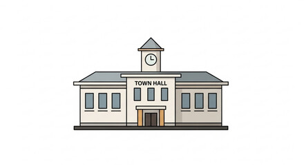 Church building vector illustration for religion christianity and architecture design with cross on top icon