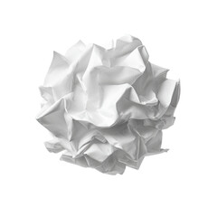 Obraz premium A tightly crumpled ball of white paper