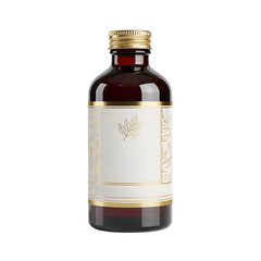 Brahmi ayurvedic extract bottle isolated on white background