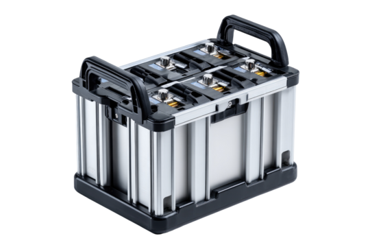 Portable battery pack storage, industrial setting
