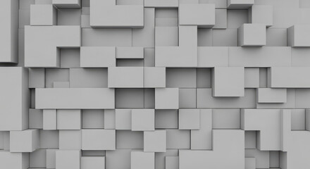 Digital Art Of Abstract Box Pattern.