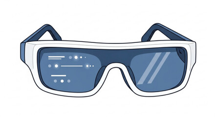 Augmented reality glasses with digital interface offer a futuristic visual experience