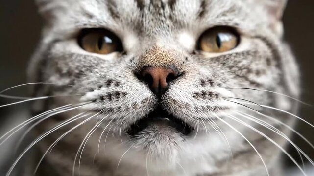 Cute Cat Close Up View