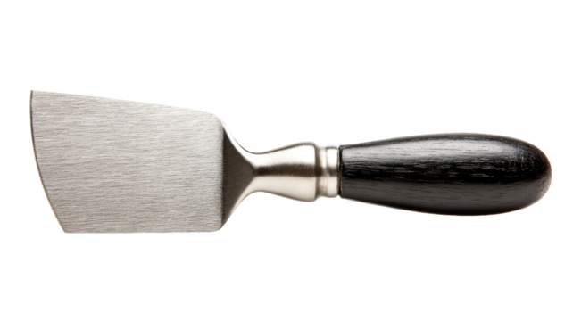 Studio shot of a cheese knife on black background