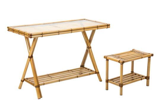 Elegant Bamboo Table and Stool Set A Stylish and Eco-Friendly Addition to Any Living Space for Comfort and Style
