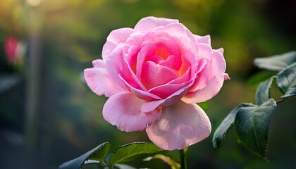 pink rose in garden