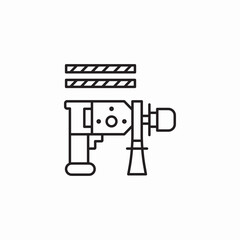 cordless power drill icon sign vector