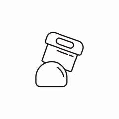 dough scraper tool icon sign vector