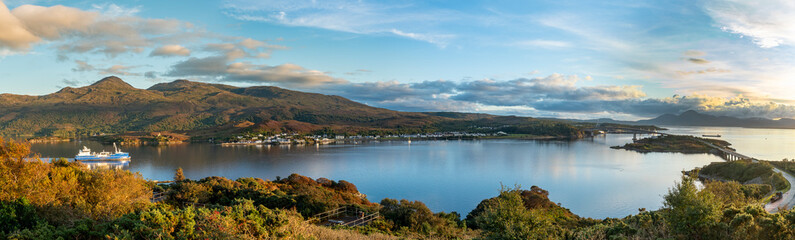 Panorama near the Isle of Skye in Scotland