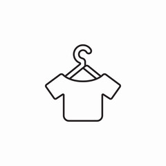 t-shirt on hanger icon sign vector