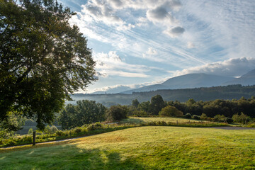 View looking towards Nevis Mountain Range Scotland