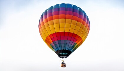 Naklejka premium colorful hot air balloon against a white background