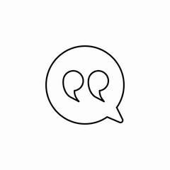 quote bubble icon icon sign vector