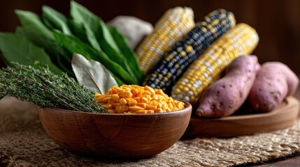 farmers market recipe, stunning display of vibrant african diaspora produce and traditional harvest, symbolizing abundance and culture, perfect for food publications