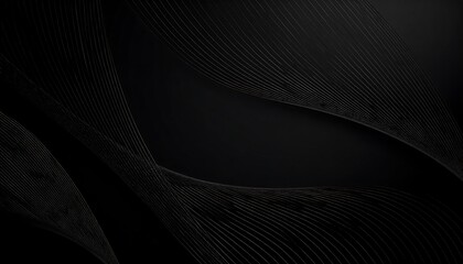 Intricate, dark lines create flowing, abstract waves in a sophisticated graphic design.