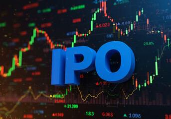 High Resolution Digital Artwork of IPO &ndash; Stock Market, Investment, Finance & Trading Concept Images