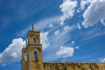 Seye, Mexico - April 21, 2025: San Bartolome Church in Seye, Mexico.