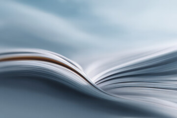 create abstract composition featuring ar responses for english test with blurred white text bars